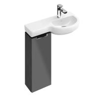 Тумба под раковину Villeroy & Boch Subway 2.0 240х187 мм L A81910FP серый глянцевый