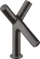 Смеситель для раковины Axor Starck 80 ComfortZone 10030340 шлифованный чёрный хром