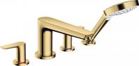 Смеситель для ванны Hansgrohe Talis E на 4 отверстия 71748990 полированное золото