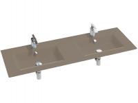 Раковина стеклянная двойная Jacob Delafon Vox 1400х460 мм EB2100-DD4 глянцевый коричневый