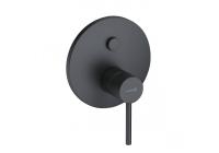 Смеситель Kludi Bozz (внешняя часть для 2 потребителей) 386593976 чёрный матовый