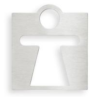 Табличка "Женский туалет" Bemeta Hotel 111022045 матовый хром