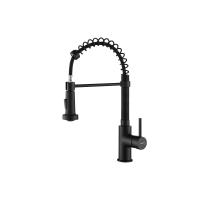 Смеситель для кухни Aquatek Европа профессиональный AQ1387MB чёрный матовый