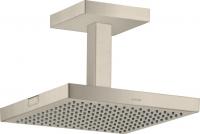 Верхний душ Axor ShowerSolutions 240 1jet с потолочным подсоединением 10929820 шлифованный никель