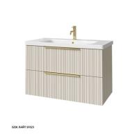 Тумба под раковину Caprigo Rain 90 870х446 мм (2 ящика) 36513 SF-023 беж лайт
