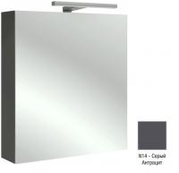 Зеркальный шкаф Jacob Delafon 600х650х143 мм петли справа EB1362D-N14 серый антрацит