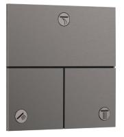 Запорный вентиль Hansgrohe ShowerSelect Comfort E (внешняя часть для 3 потребителей) 15573340 шлифованный чёрный хром