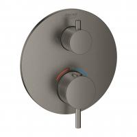 Термостат Grohe Atrio (внешняя часть для 2 потребителей) 24 135 AL3 тёмный графит матовый