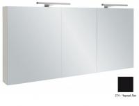 Зеркальный шкаф Jacob Delafon 1400х650х143 мм EB789RU-274 чёрный глянцевый