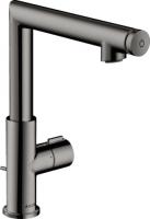 Смеситель для раковины Axor Uno Select 220 ComfortZone 45016330 полированный чёрный хром