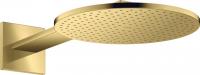 Верхний душ Axor ShowerSolutions 300 2jet с держателем 35303990 полированное золото
