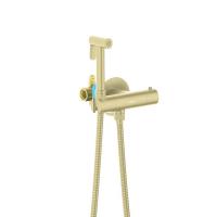 Комплект гигиенического душа Aquatek Оберон встраиваемый AQ1027BG шлифованное золото