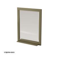 Зеркало Caprigo Albion 626х815 мм с полкой 10330 В023 олива