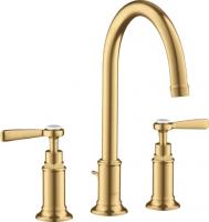 Смеситель для раковины Axor Montreux 180 ComfortZone на 3 отверстия 16514250 шлифованное золото