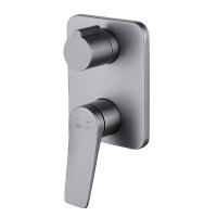 Смеситель встраиваемый Lemark Bronx (для 2 потребителей) LM3727GM графит