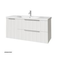 Тумба под раковину Caprigo Rain 120 1166х446 мм (2 ящика, 1 дверь) 36517L SF-027 бланж