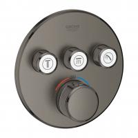 Термостат Grohe Grohtherm SmartControl (внешняя часть для 3 потребителей) 29 121 AL0 тёмный графит матовый