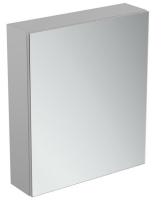 Зеркальный шкаф Ideal Standard Mirror&light 600х700 мм T3589AL алюминий