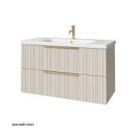Тумба под раковину Caprigo Rain 100 976х446 мм (2 ящика) 36514 SF-023 беж лайт